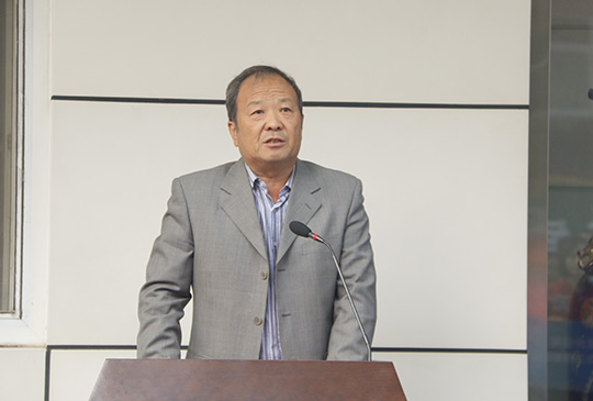 明博在线(中国)工会主席翟武汉作比赛总结发言