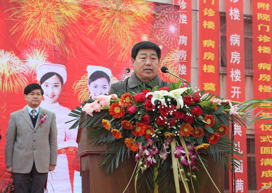 明博在线(中国)党委书记张会民在开工典礼上致辞